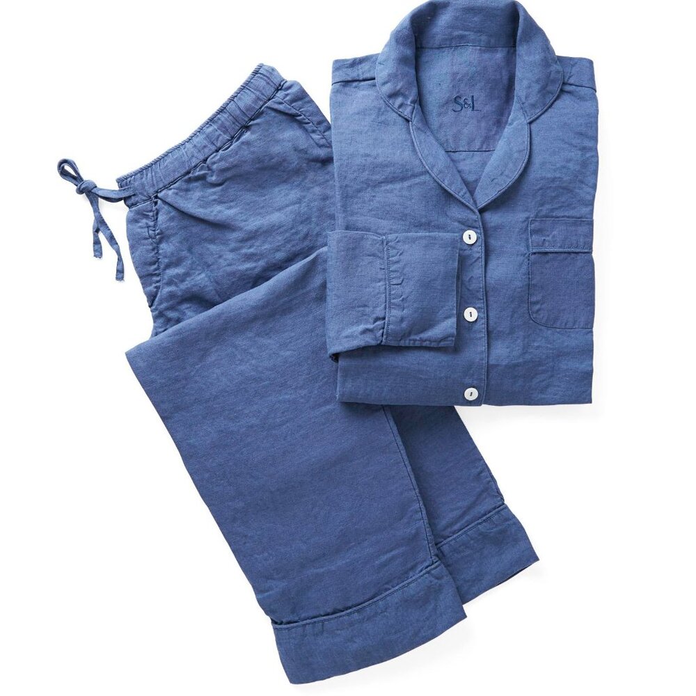 Serena & Lily Positano Linen Pajama Set